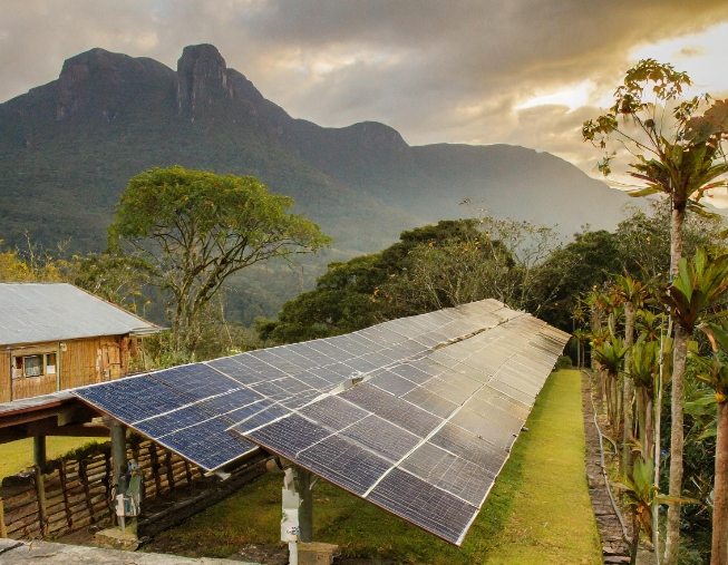 energia solar em braço do norte
